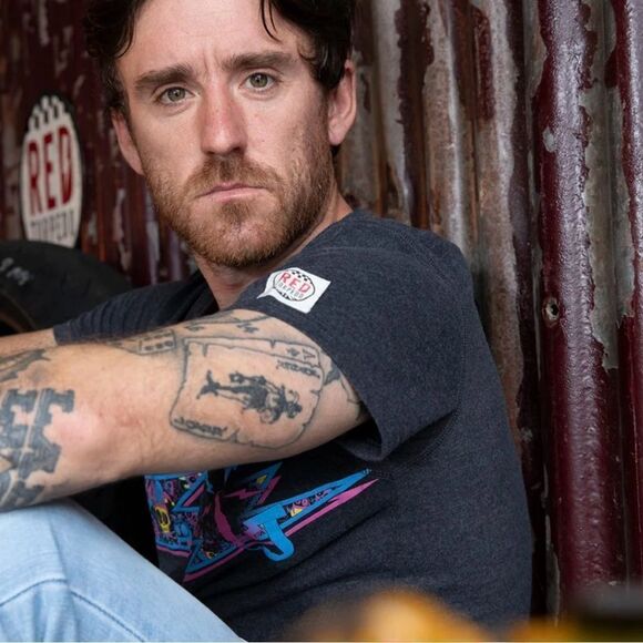 Red Torpedo Lee Johnston Live Wire Anthracite Tee Black L NWT‎ IN PACKAGING - Picture 4 of 7